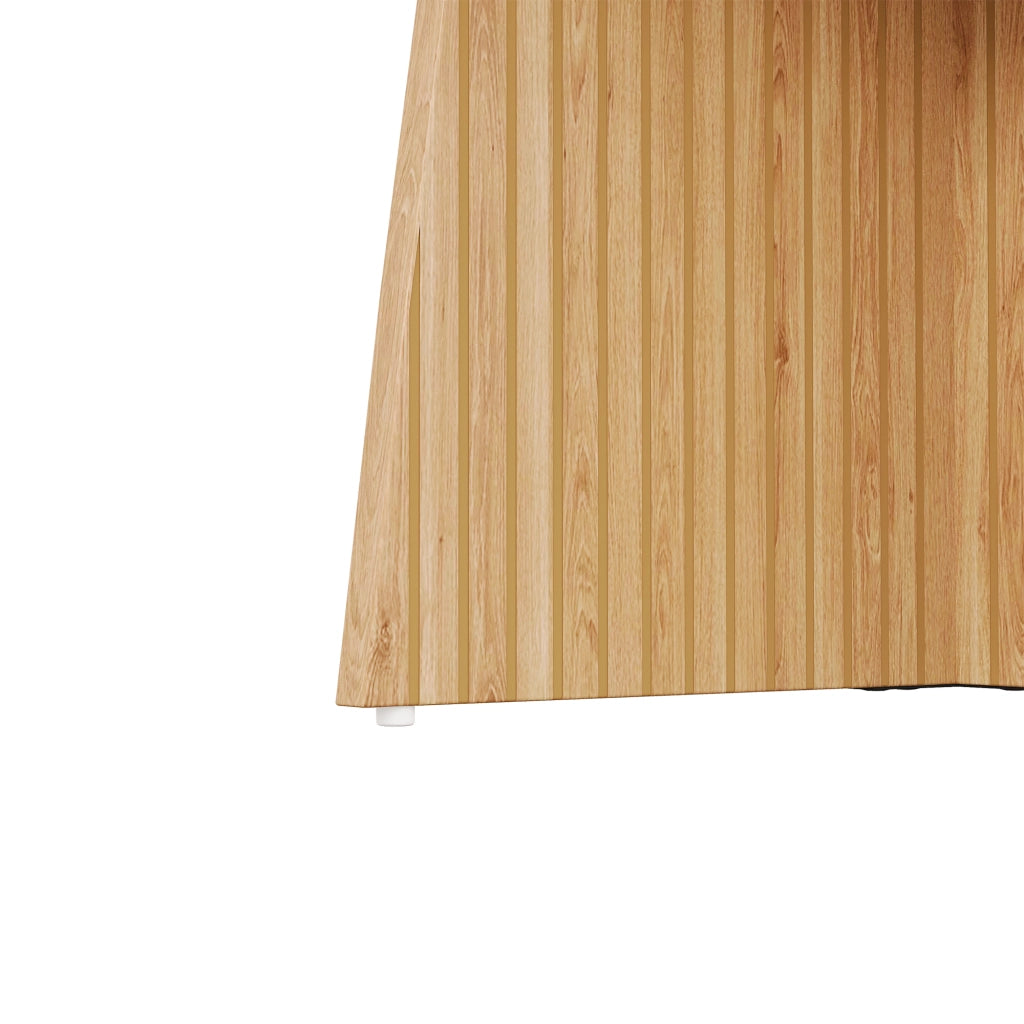 Tavolo da pranzo rotondo allungabile con piano estensibile e ripiano interno per cucina e sala da pranzo in MDF naturale