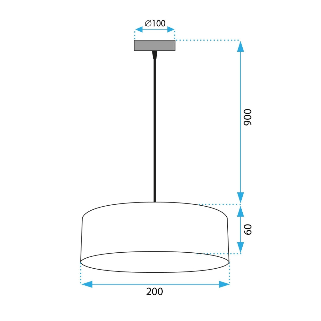 Lampada APP1333-1CP Black Gold