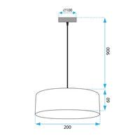 Lampada APP1333-1CP Black Gold