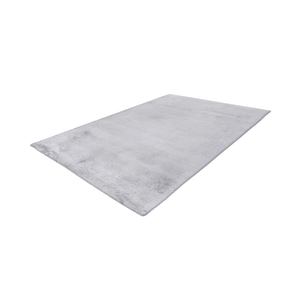 Tappeto moderno Saika grigio e bianco in poliestere
