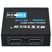 Trade Shop - Splitter Sdoppiatore 2 Porte Usb Hdmi Full Hd 1080p Tv Ps3 Xbox 3d 4k Maxtech Dk-102 -