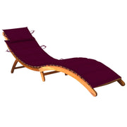 Lettino prendisole sedia a sdraio lettino prendisole letto da giardino mobili da esterno per patio con cuscino legno massello di acacia 02_0012355