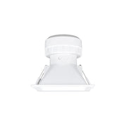 Pulcom Faretto LED da Incasso Quadrato Orientabile 8W Switch CCT Selezionabile 2700K 3200K 4000K Finitura Bianco Opaco per Interni Professionali