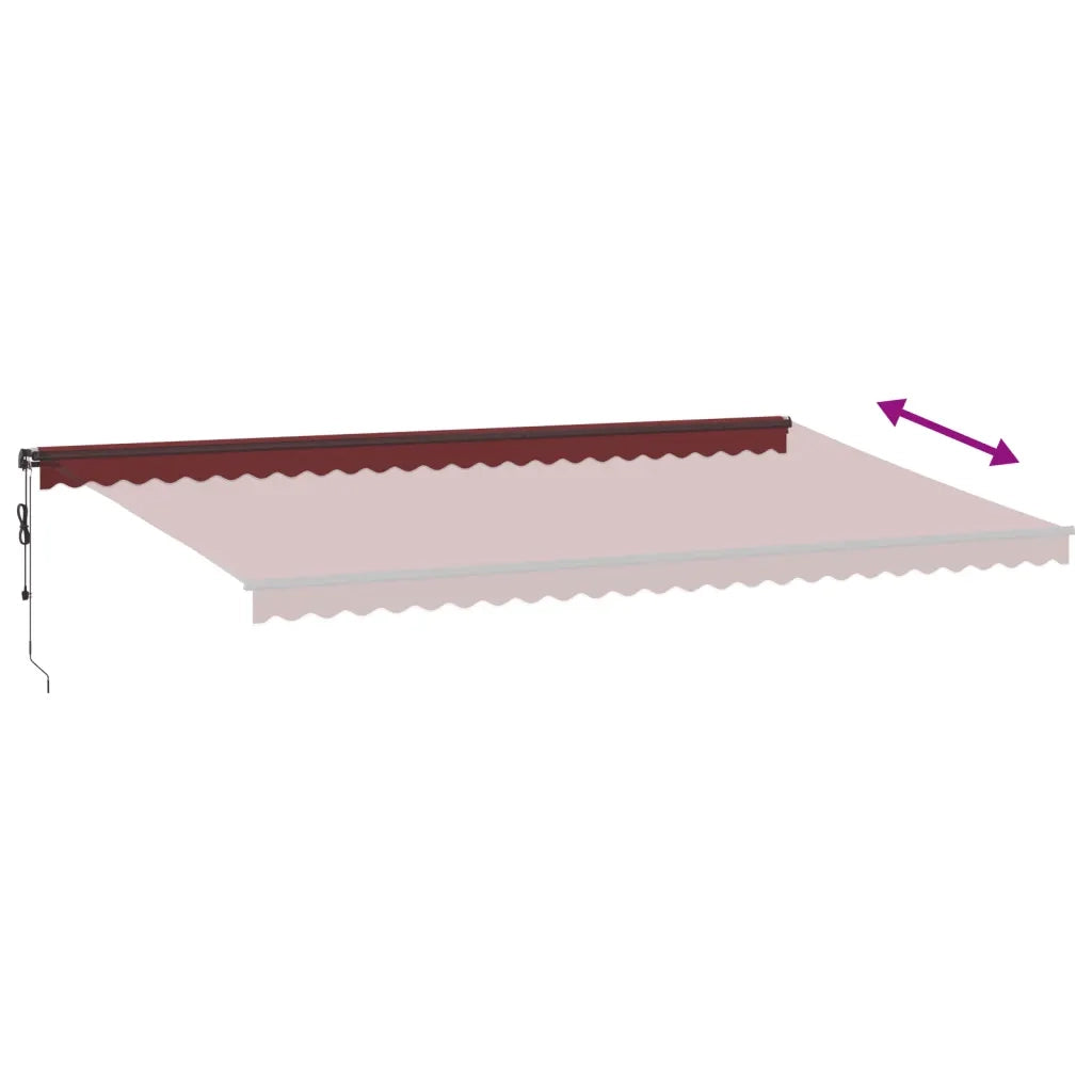 Tenda da Sole Retrattile Automatica con LED BordÃ² 600x350 cm