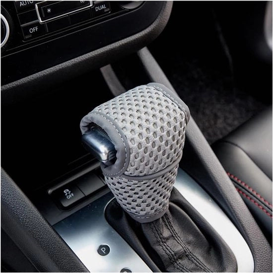 Accessori universale per auto, copertura per manopola del cambio ad alta tecnologia, antiscivolo e abrasione, protezione automatica per manopola del cambio (grigio, normale)
