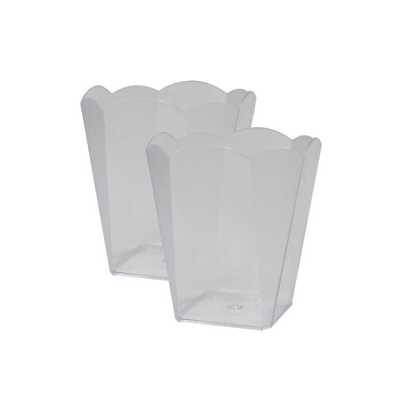 KIT SET 2 PZ COPPETTA FIORE IN PLASTICA IN SET DA 12 PEZZI DA 130 CC