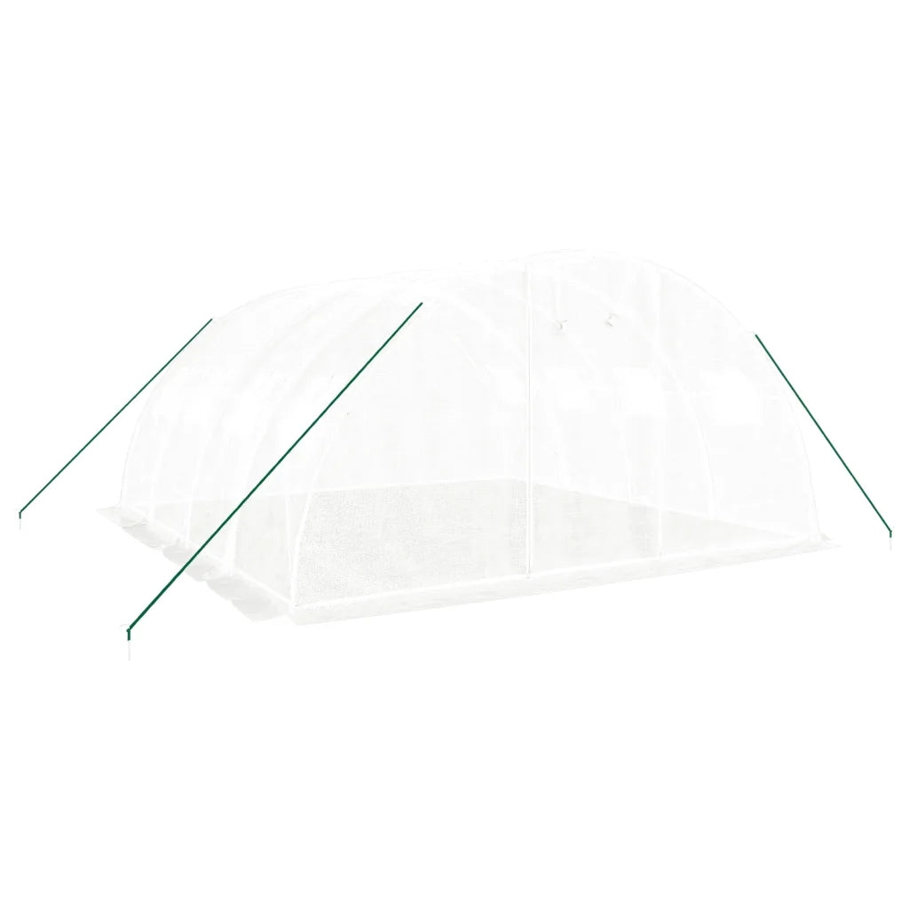 Serra con struttura in acciaio bianca 16 m2 4x4x2 m CFW5615216