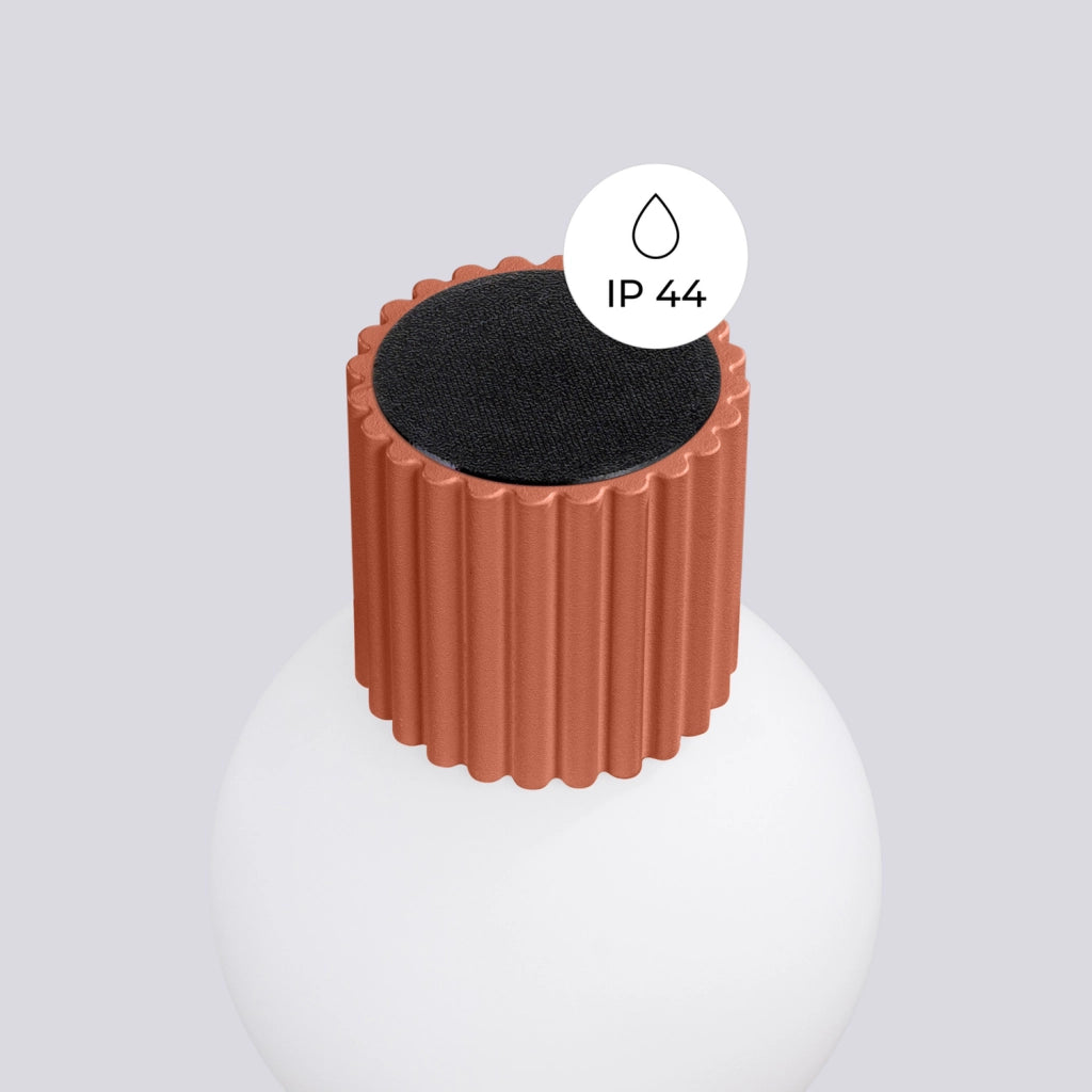 Applique SFERA Pure Lume ocra rossa sfera vetro IP44 G9