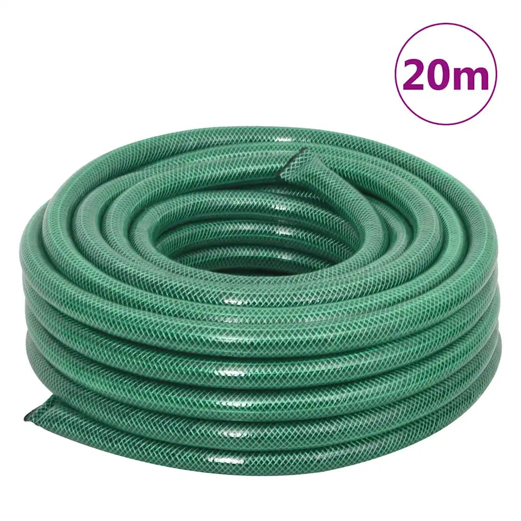 Carrello Avvolgitubo Verde con Set Raccordi Tubo 0,75" 20 m PVC