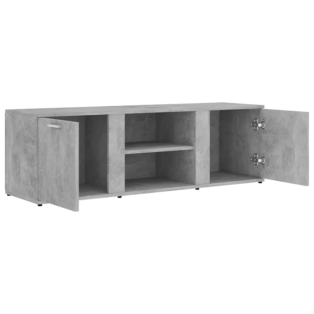Mobile Porta TV Grigio Cemento 120x34x37cm in Legno Multistrato 801165