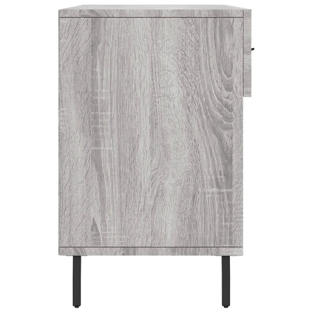 Panca Porta Scarpe | Scarpiera | Mobile per scarpe Grigio Sonoma 102x35x55 cm Legno Multistrato