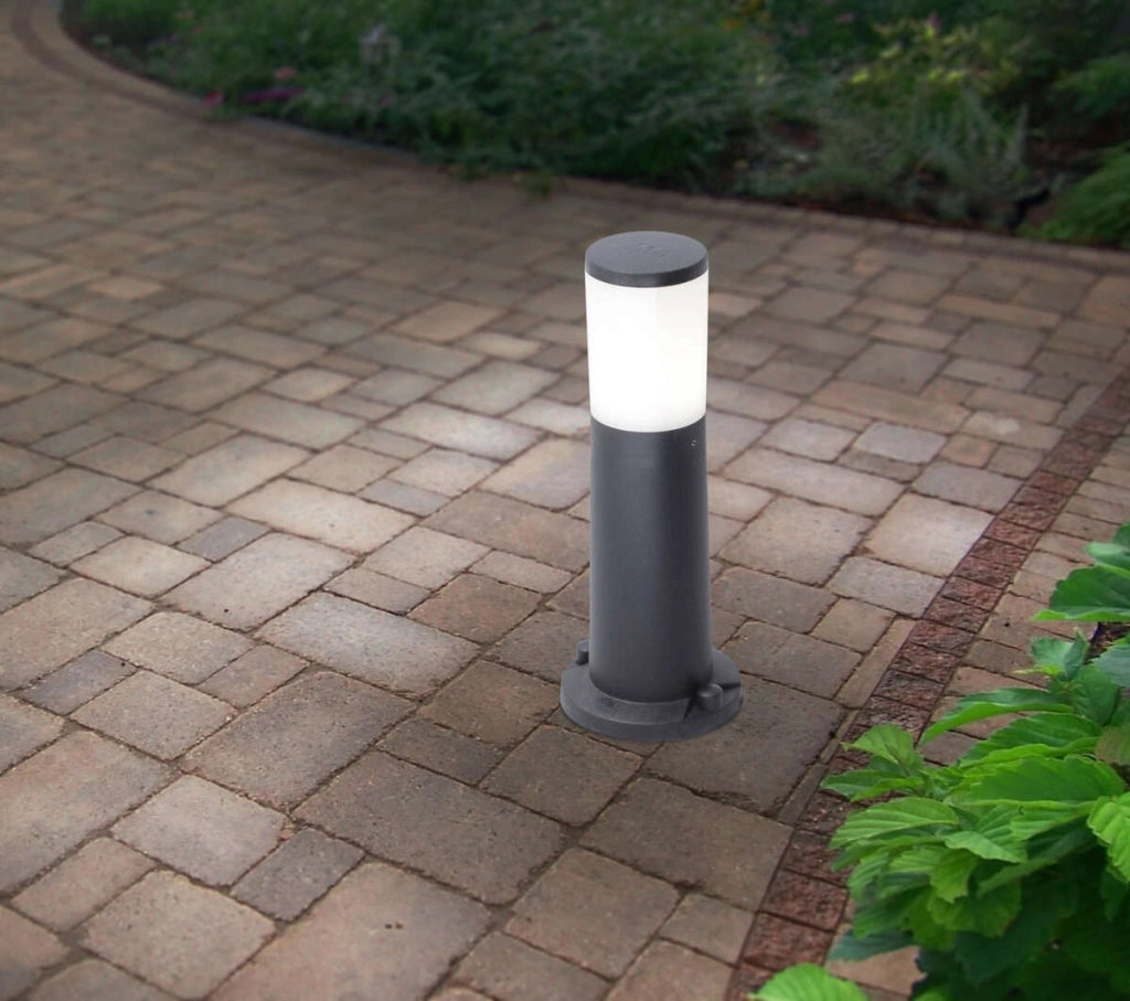 LOANO PALO 40 CM 1 LUCE NERO IP55 ATTACCO E27 LAMPADINA INCLUSA