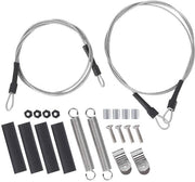 Set di cavi in acciaio 50 cm - Accessorio RC - Adatto per Traxxas Trx4/Axial Scx10/D90/D110 - Materiale metallico - Clip di protezione antiverruci - Peso ridotto 13g - Cordino in acciaio