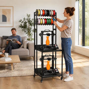 4-tier Mobile Filament Storage Rack, 3D Printer Filament Storage Rack, Filament Spool Holder On Wheels, Organizer Stand For 3D Printing Studio