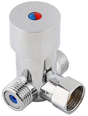Valvola termostatica per acqua calda e fredda G1/2 - Rubinetto automatico in ottone - Ideale per le famiglie - affidabile e duraturo