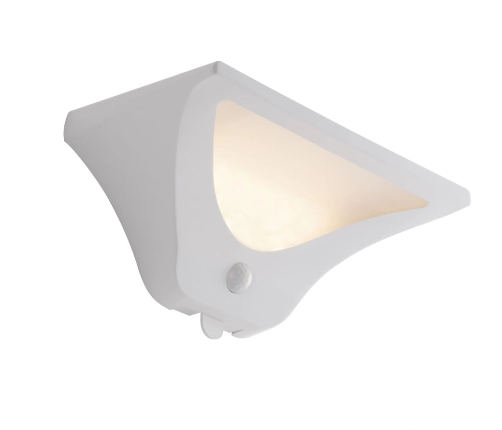 APPLIQUE LED SKYP BIANCA 3W 130LM 4000K CON PANNELLO SOLARE E SENSORE DI MOVIMENTO IP54 11,2X11,2X22,4CM
