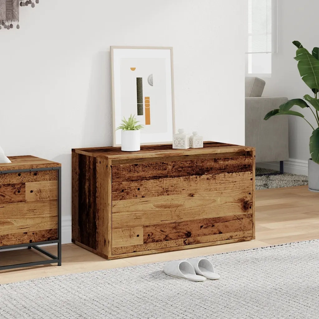 vidaXL Panca Ingresso 80x40x45 cm Legno Vecchio Legno Multistrato