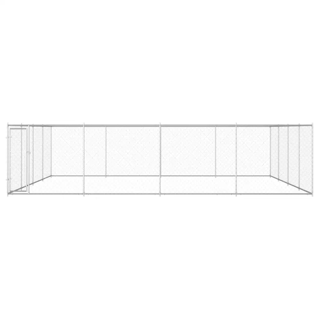 Canile da Esterno in Acciaio Zincato 760x760x185 cm cod mxl 42808