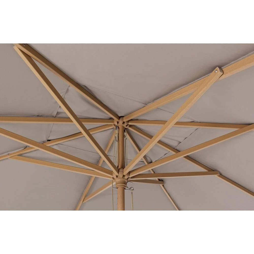 Ombrellone da Giardino Rettangolare 3x4m Palo Effetto Legno - KALYON