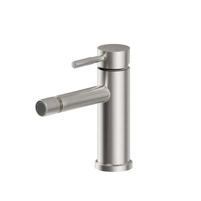 Miscelatore Bidet Serie Delton in Acciaio con Piletta Click Clack