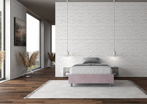 Letto Matrimoniale Francese Sommier 150x190 cm con Rete Azelia Glicine