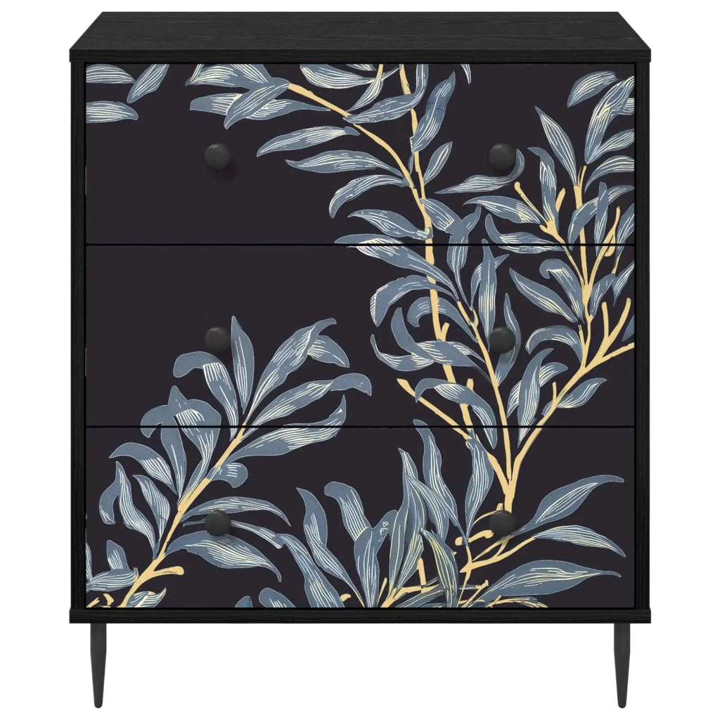 Cassettiera DOKKUM Stampa blu di felce 66 x 36,5 x 76 cm 8007377