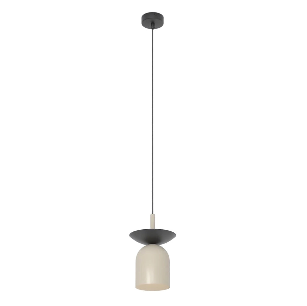 Lampada a sospensione EGO nero/beige 1xE14 10W Emibig