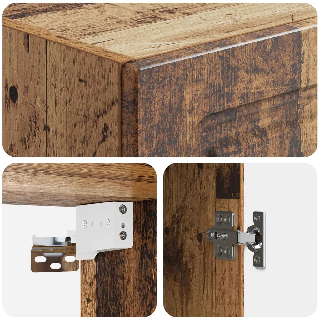 Mobiletto a muro 33 x 34,5 x 90 cm Legno ingegnerizzato 899273