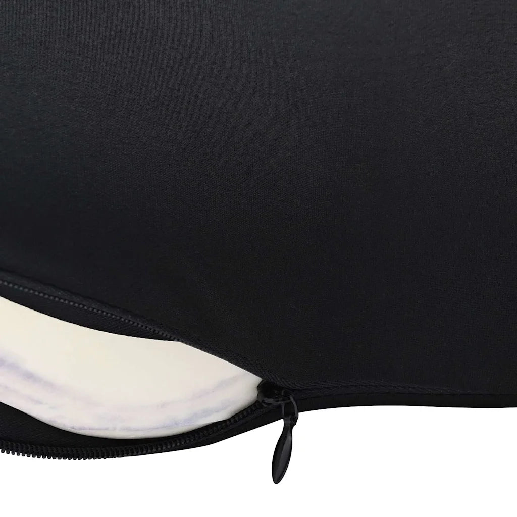 Cuscino lombare Nero Schiuma Memory 40 x 32 x 13 cm CFW6880156