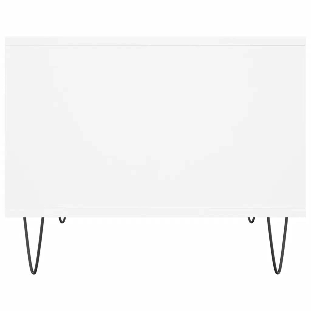 Tavolino da Salotto-Tavolino da soggiorno-Tavolo Bianco 60x50x40 cm in Legno Multistrato 644070