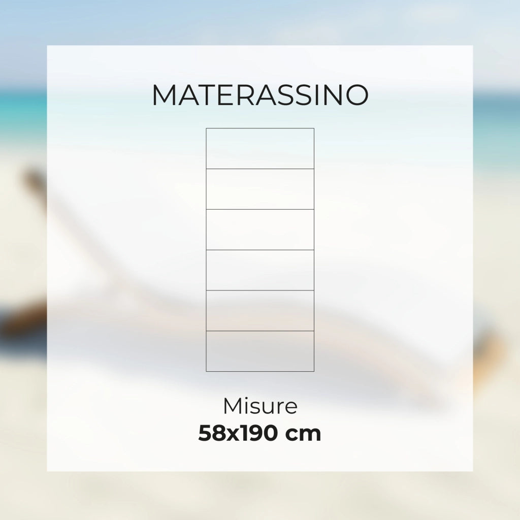 Materassino Lettino Prendisole Mare 58x190 cm Pieghevole Impermeabile con Maniglie – Cuscino Anti Sabbia e Anti Umidità per Spiaggia e Piscina Grigio