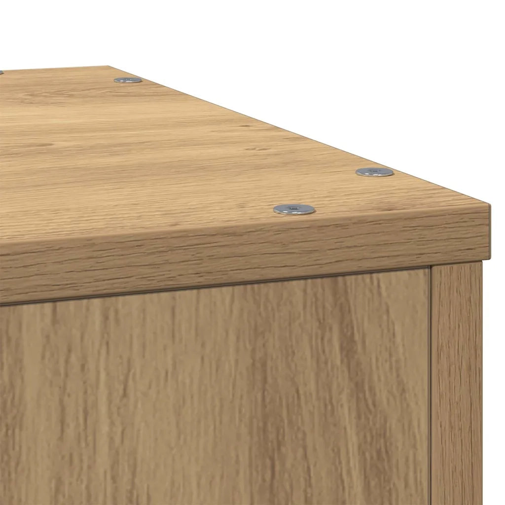 Supporto per Piante Rovere Artigianale 33x33x100 cm Truciolato 852959