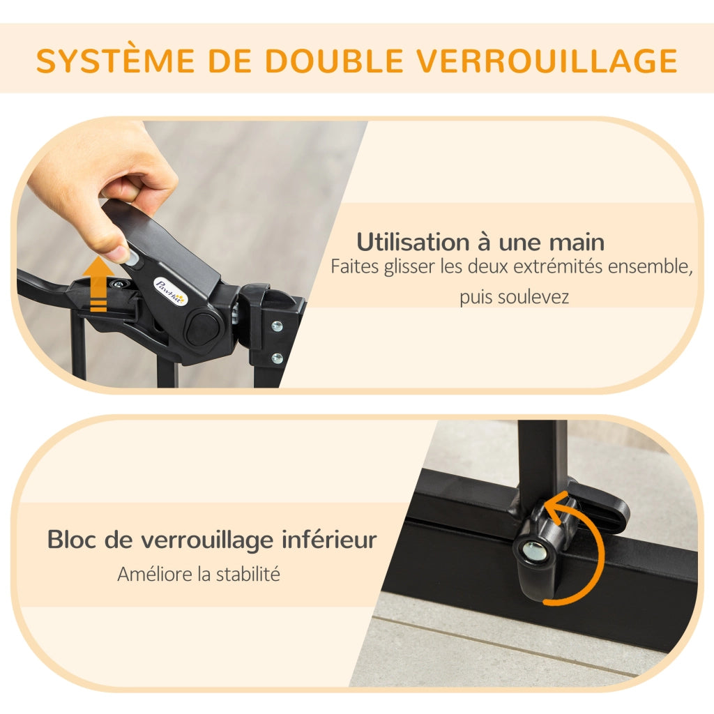 Barriera di sicurezza per animali ¨C zephmum ¨C nero 104.1 cm
