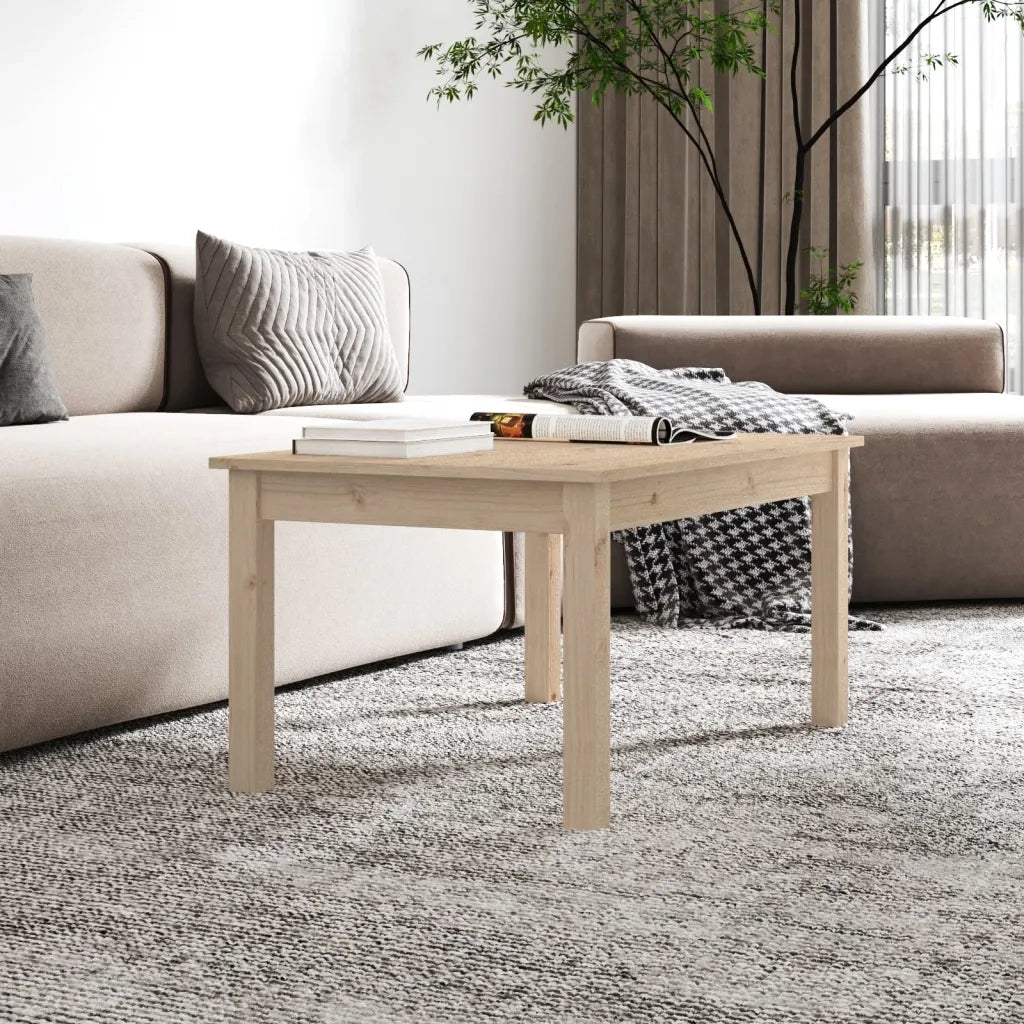 Tavolino da Salotto-Tavolino da soggiorno-Tavolo 80x50x40 cm Legno Massello di Pino 380832