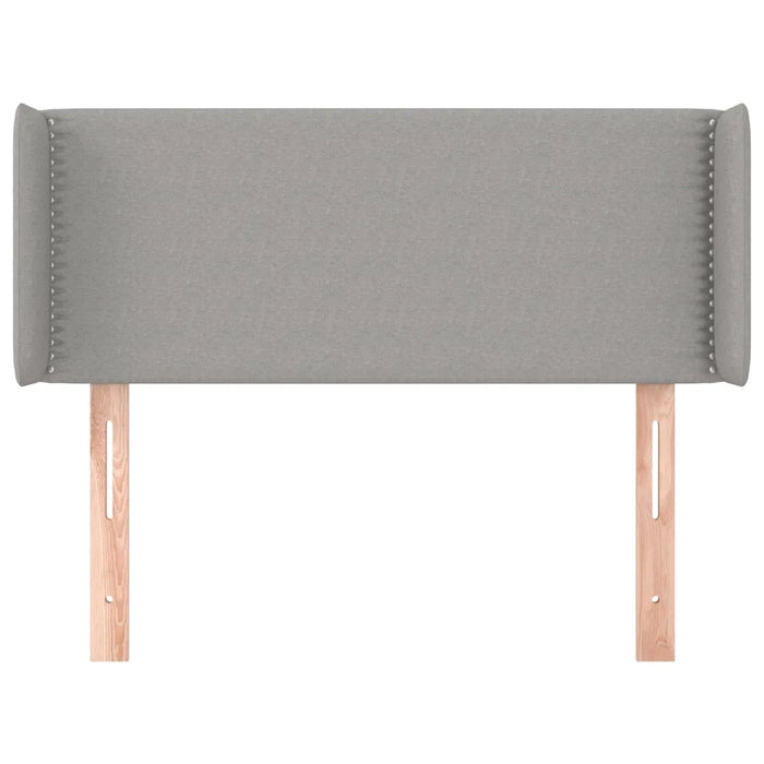 Testiera ad Orecchio Grigio Chiaro 103x16x78/88 cm in Tessuto