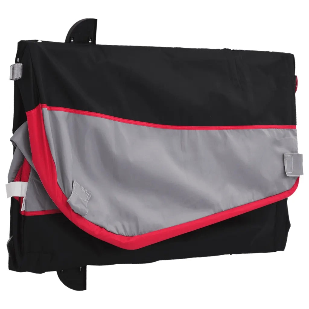 Rimorchio da Bici Nero e Rosso 45 kg in Ferro CFW8296820