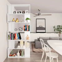Libreria/Divisorio Bianco 80x24x192 cm in Legno Ingegnerizzato 800090