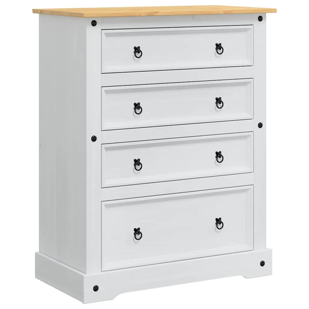 Cassapanche di stoccaggio Corona Bianco 92 x 48 x 114 cm 42021197