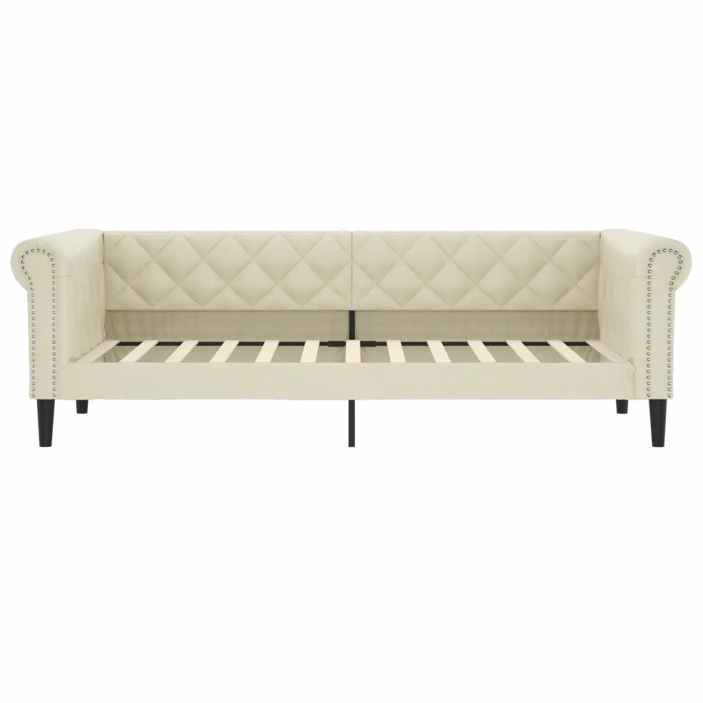 Letto da Giorno Crema 90x200 cm in Similpelle 354228