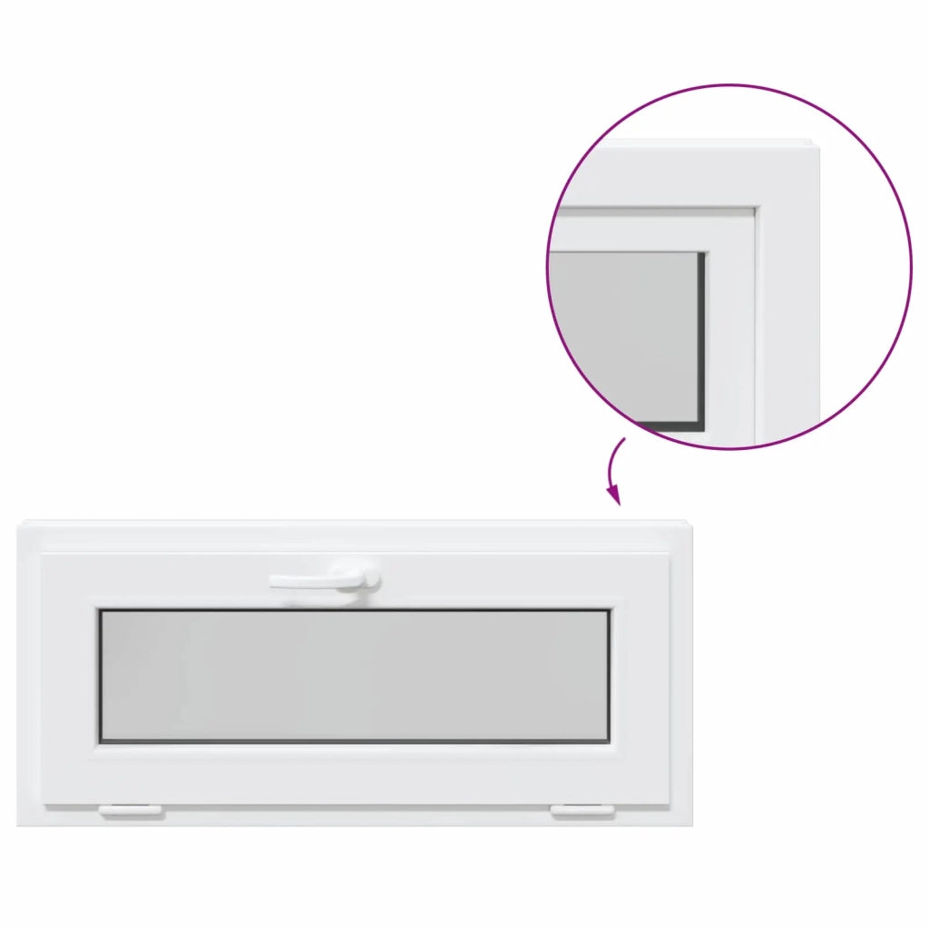Finestra per Soffitta RISOR 90 x 40 cm PVC e Vetro Bianco CFW4994916