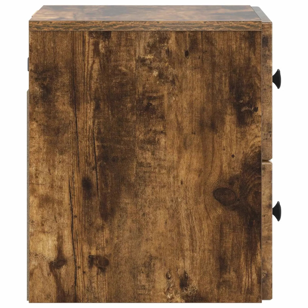 Mobiletto da notte a muro Rovere Fumo 33 x 34,5 x 40 cm 898135