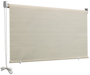 Tenda da Sole Avvolgibile a Caduta 2x2,5m in Poliestere Fadi Beige
