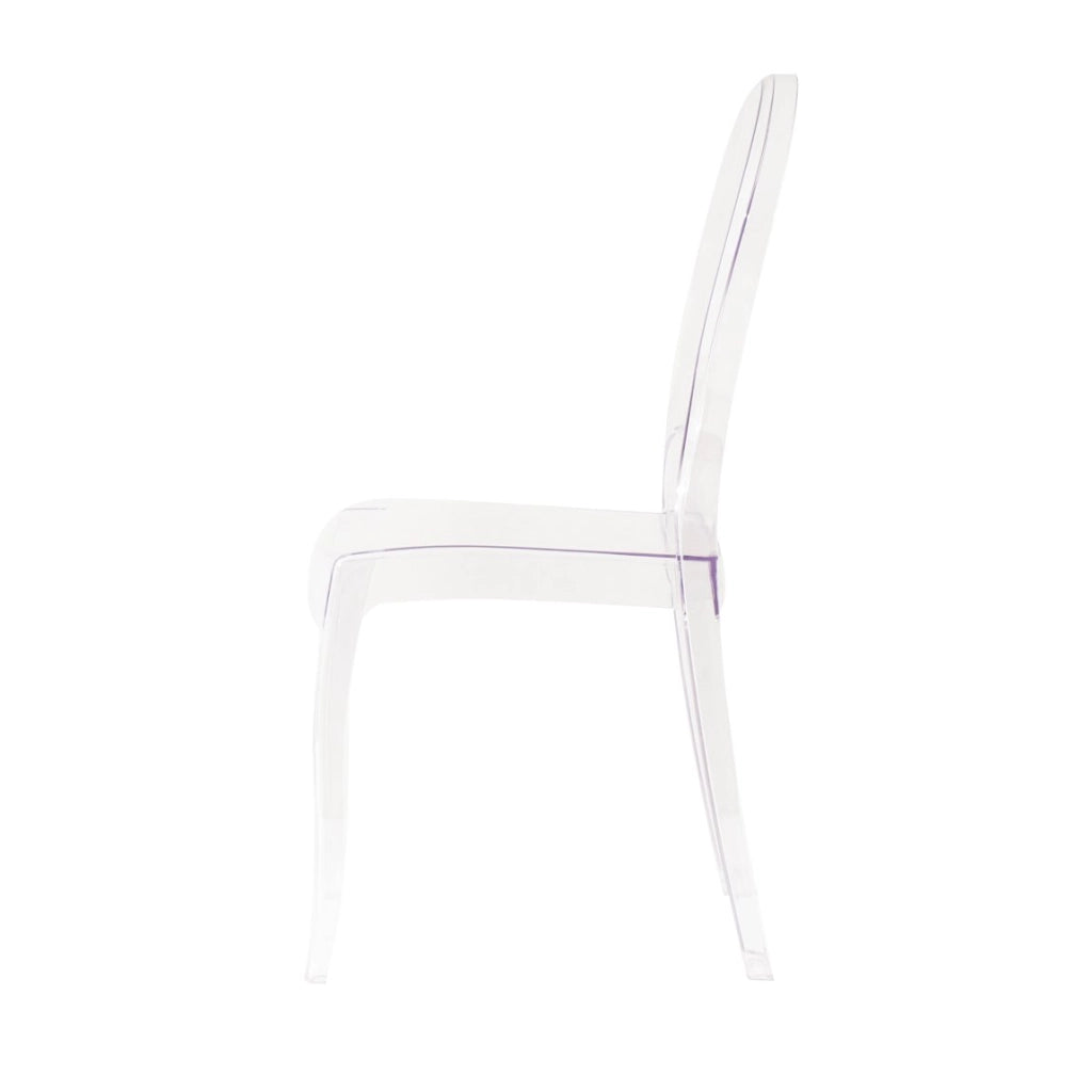 Sedia di design in policarbonato trasparente - GLACIA