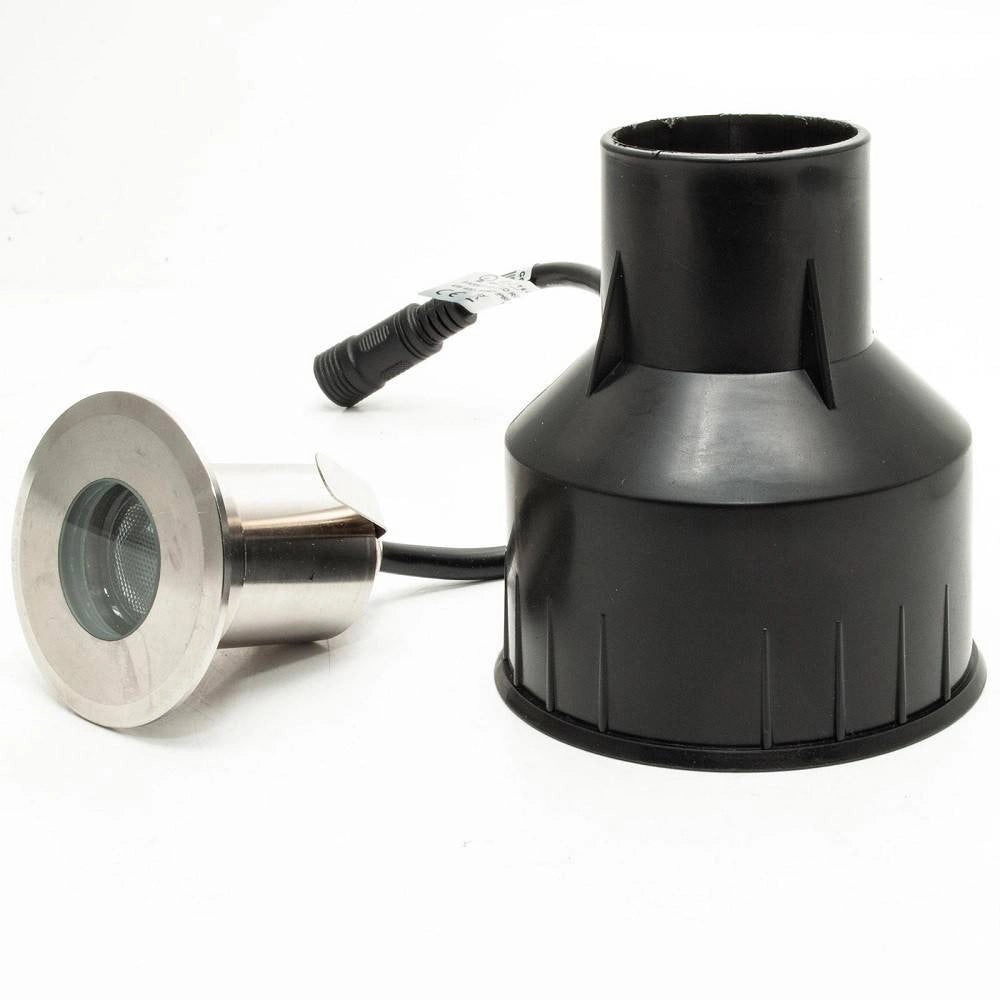 Trade Shop - Faretto Led 24v Rgbw Calpestabile Segnapassi Incasso Ip68 4 W Rgb 4000k Dmx Luci -