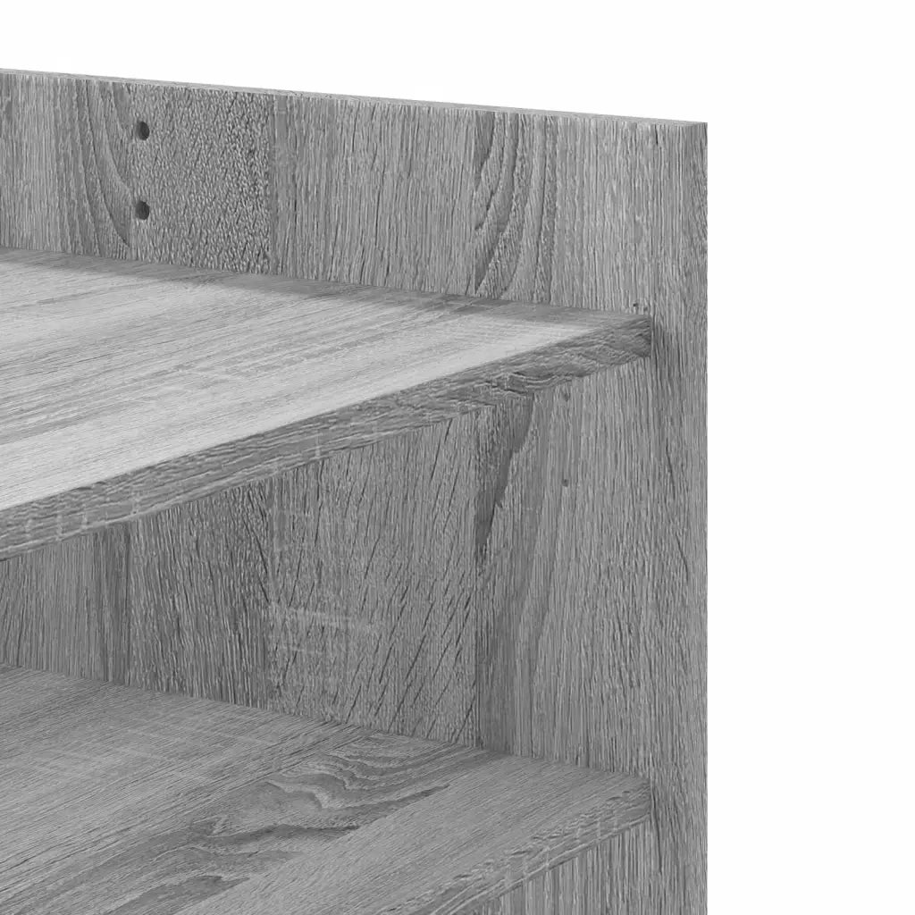 Tavolino Salotto Grigio Sonoma 80x50x50 cm Legno Multistrato 848344