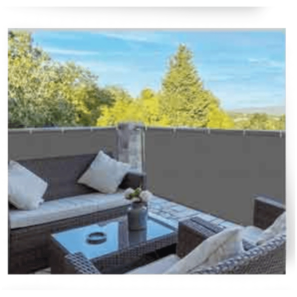 Frangivista in pvc grigio verde 90 × 300 cm