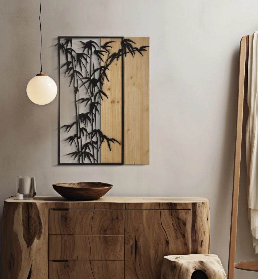 Pannello Decorativo in Bamboo 3D - 58x2x80 cm