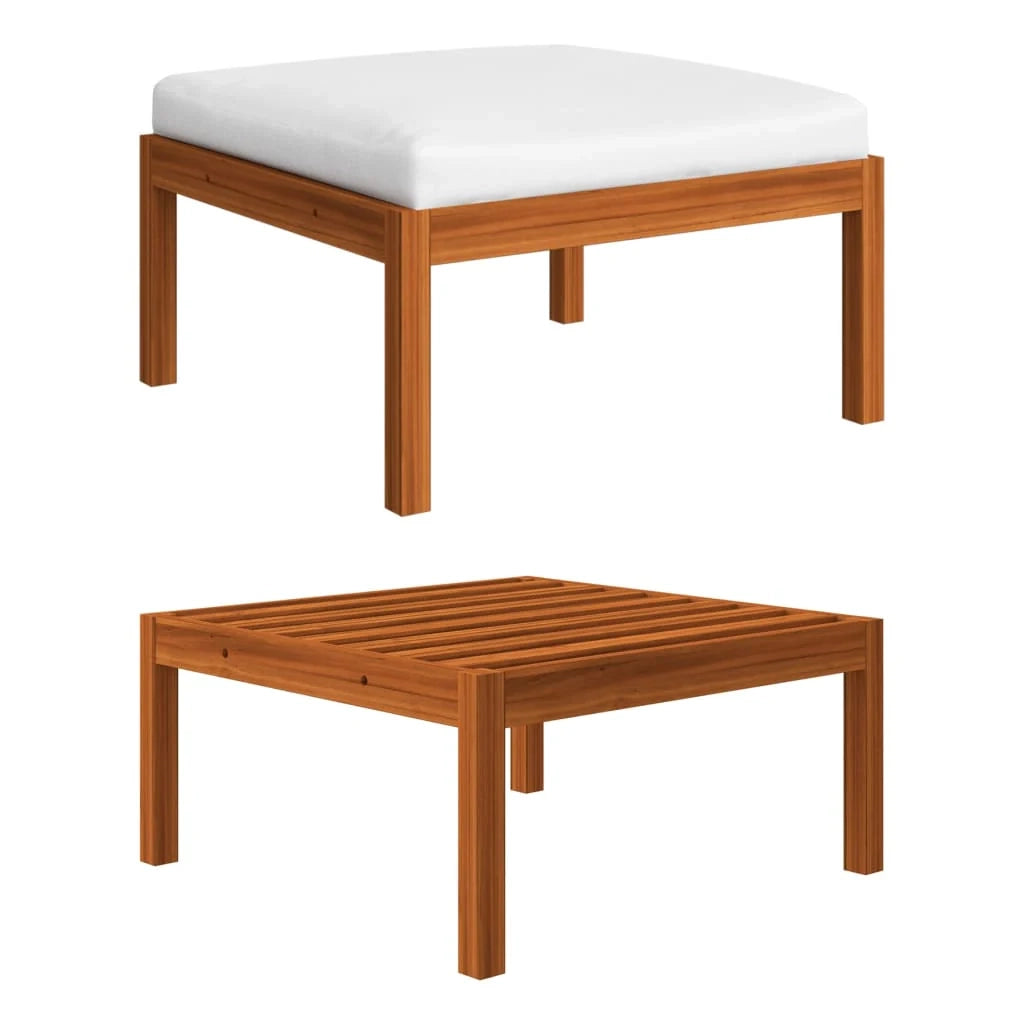 Set di mobili da giardino mobili da esterno 7 pezzi con cuscini crema legno massello di acacia 02_0017170
