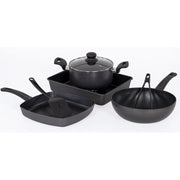 Set di 2 Batteria 7pz Medua In Alluminio Stampato Fondo Induzione