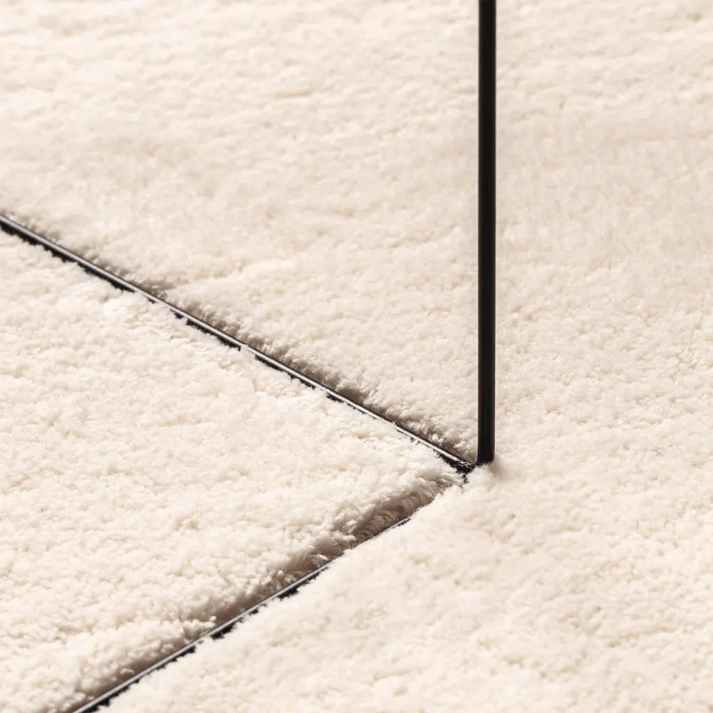 Tappeto a Pelo Corto HUARTE Morbido e Lavabile Beige Ø 200 cm 375031